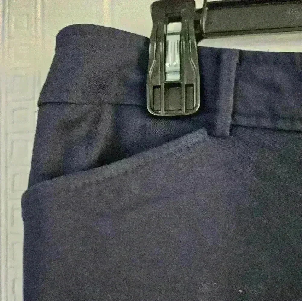 Talbots Navy Blue Hampshire Ankle Flat Front High-Waist Pants Plus 18W EUC